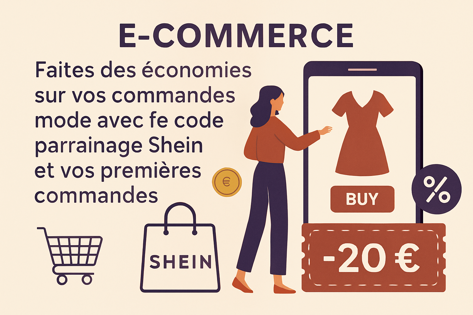 Faites des économies sur vos commandes mode avec le code parrainage Shein et vos premières commandes
