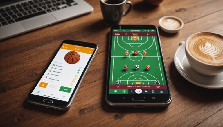 Smartphone et ordinateur portable illustrant le parrainage sur les sites de paris sportifs