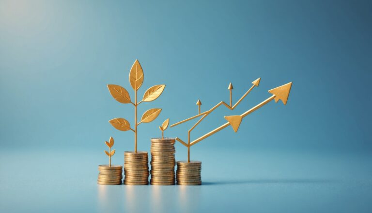 Illustration d'une épargne qui grandit, symbolisant le rendement d'une assurance vie
